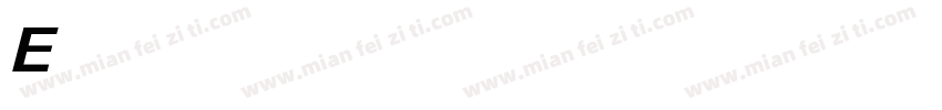 Eurostile Bold Ext字体转换